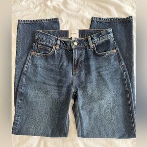 Reformation Abby Low Rise Straight Leg Jeans